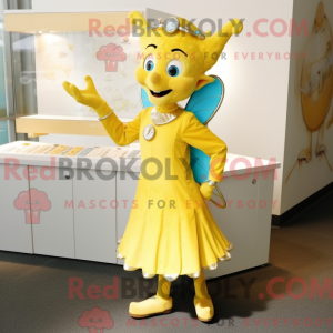 Yellow Tooth Fairy mascot...