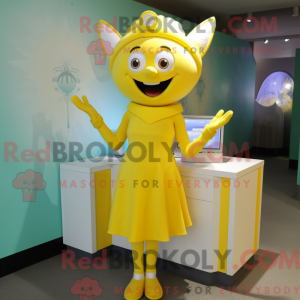 Yellow Tooth Fairy mascot...