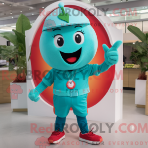 Turquoise Cherry mascot...