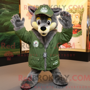 Olive Say Wolf mascot...