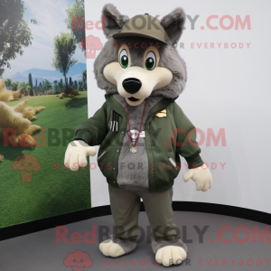 Olive Say Wolf mascot...