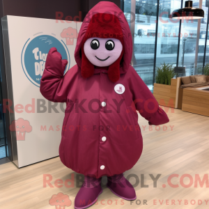Maroon Mermaid mascot...