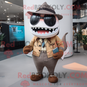 Brown Megalodon mascot...
