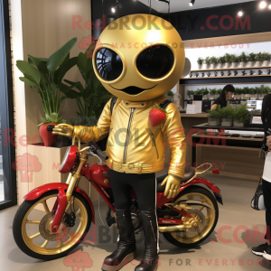 Gold Strawberry maskot...