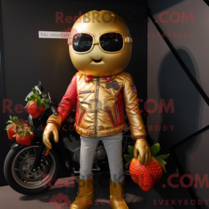 Gold Strawberry maskot...