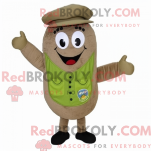 Olive Bagels mascot costume...