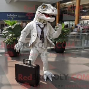 White Allosaurus mascot...