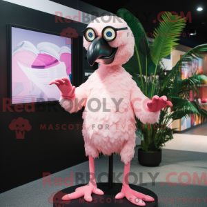 Pink Vulture mascot costume...