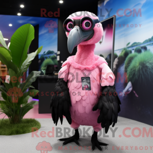 Pink Vulture mascot costume...