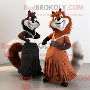 Rust Skunk-mascottekostuum...