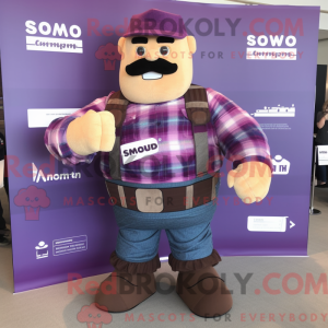 Personaggio mascotte Purple...