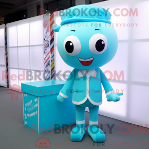 Cyan Candy Box maskot...