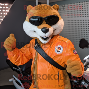 Orange Mongoose maskot...