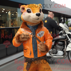 Orange Mongoose mascot...