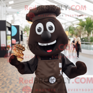 Sort chokoladebar maskot...