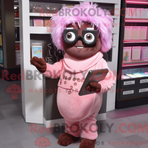 Pink Chocolate Bars mascot...