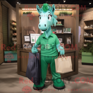 Green Mare maskot kostume...