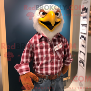 Maroon Bald Eagle mascot...