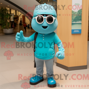 Turquoise Aglet mascot...