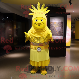 Lemon Yellow Chief mascot...