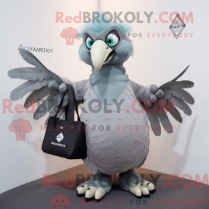 Grå Harpia maskot kostyme...