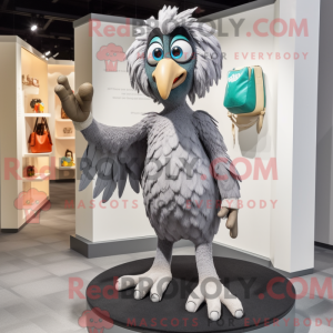 Gray Harpy mascot costume...