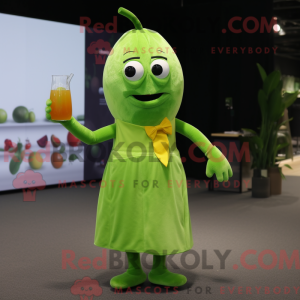 Lime Green Mango mascot...