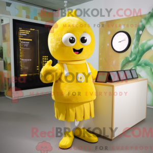 Yellow Raspberry mascot...