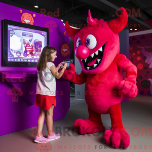 Magenta Devil mascot...