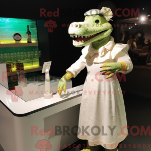 Cream Crocodile mascot...