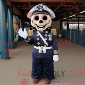 Navy Skull-mascottekostuum...