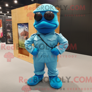 Blue Para Commando mascot...