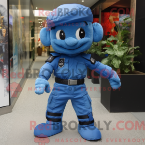 Blue Para Commando mascot...