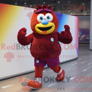 Maroon Rainbow mascot...