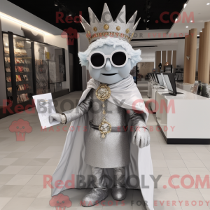 Silver Queen mascot costume...