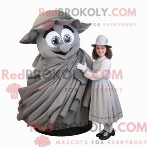 Gray Gyro mascot costume...