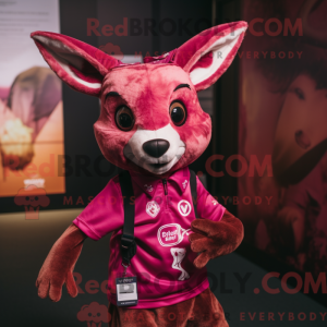 Magenta rådyr maskot...