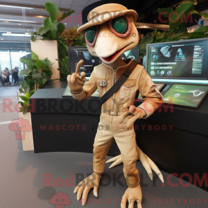 Tan Dimorphodon mascot...