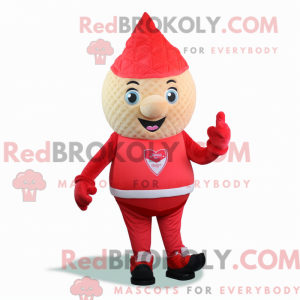 Red Ice Cream Cone mascot...
