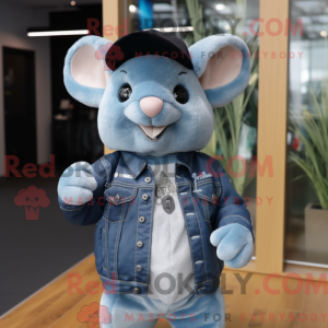 Sky Blue Chinchilla mascot...