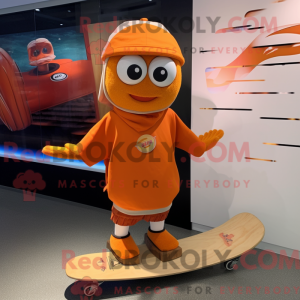 Orange Skateboard mascot...