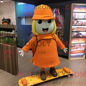 Orange Skateboard mascot...