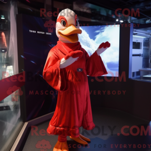 Red Muscovy Duck mascot...