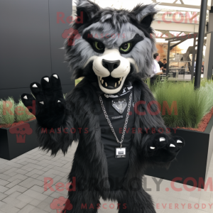 Traje de máscara Svart Lynx...
