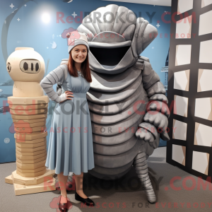 Sølv Trilobite maskot...