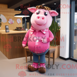 Disfraz de mascota Pink...