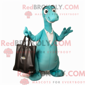 Blågrønn Brachiosaurus...