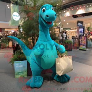 Blågrön Brachiosaurus...