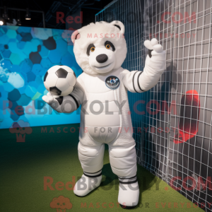 White Soccer Goal mascot...