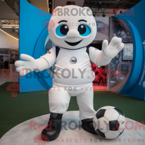 White Soccer Goal maskot...